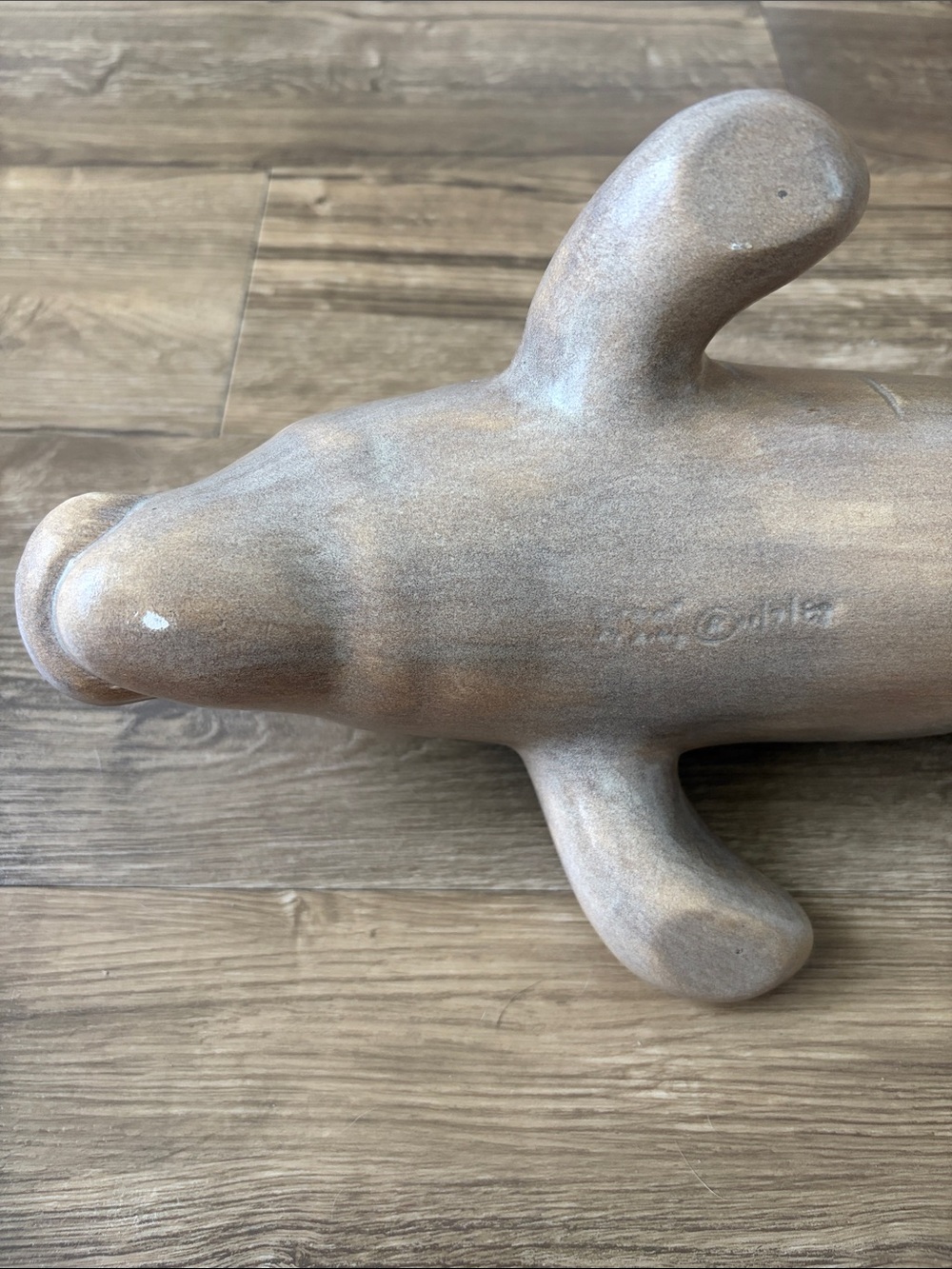 Ceramic Manatee Planter Decor - Picture 3 of 3